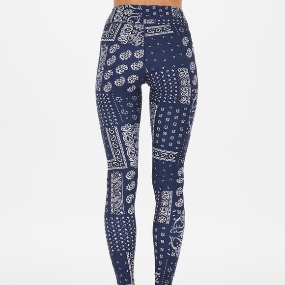 The Upside Bandana Navy Yoga Pant XS - Picture 1 of 6